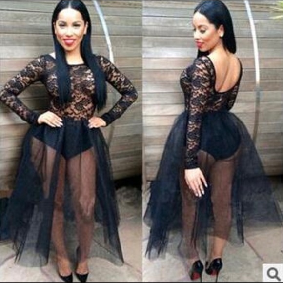 black lace tutu skirt